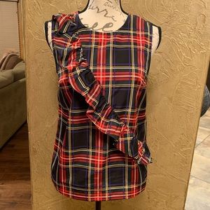 JCrew plaid top